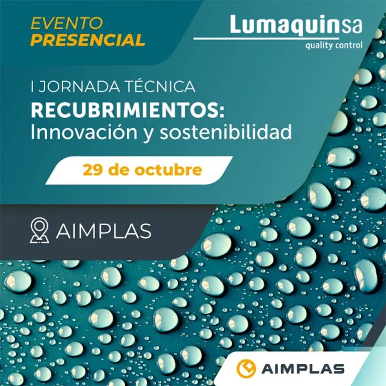 Lee más sobre el artículo Lumaquin patrocinador en la I Jornada técnica sobre Recubrimientos: Innovación y Sostenibilidad